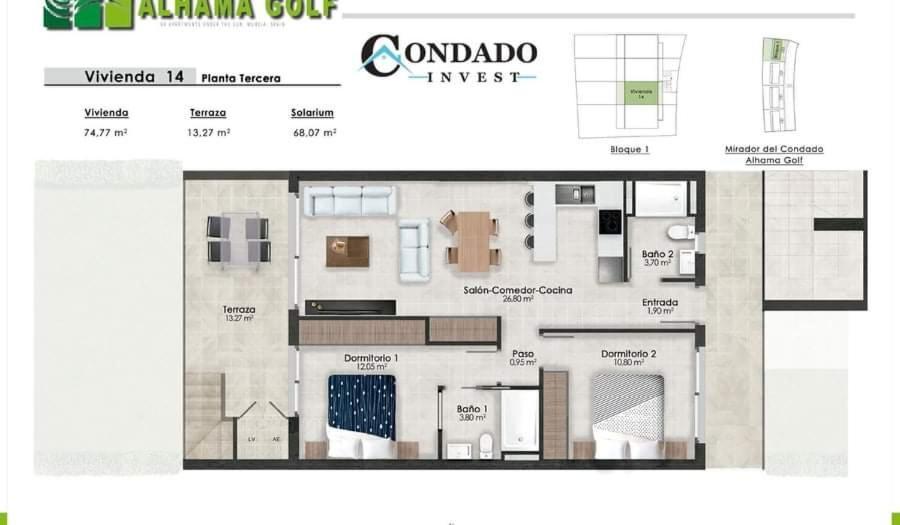 Condado De Alhama Resort , Mirador apartment Múrcia Exterior foto